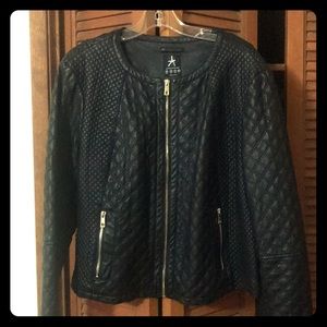 Faux leather jacket
